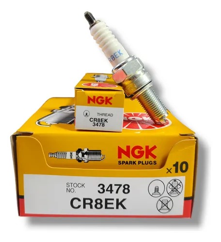 NGK BRASIL BUJIA CR8EK R1 2 ELECTRODOS