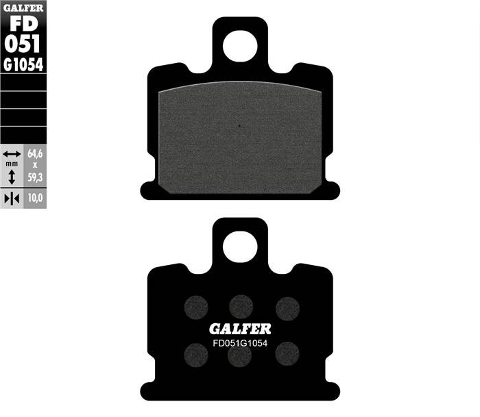 GALFER SET PASTILLAS DEL RD-250´80-83 XJ-550 MAXIM´81-83 XJ-750´81-84 RD-250/350 L/C´81-82 XS-110S´81-83