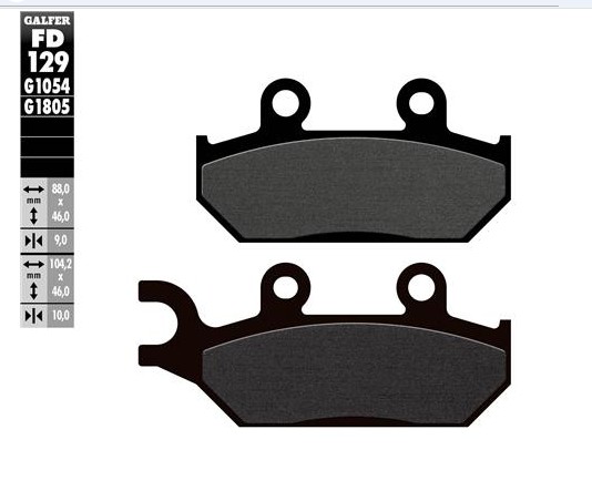 GALFER SET PASTILLAS DEL XT-600E´92-03 XT-600E92-03 XTZ-660 ´91-98 ( TENERE )