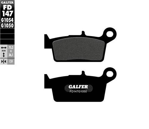 GALFER SET PASTILLAS TRA XR-250´98-05 XR-650´00-07 WR-250´98-02 YZ-250´98-02 HJ-300´23-24