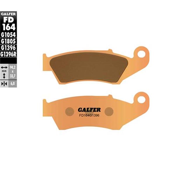 GALFER SET PASTILLAS DEL XRV-750´94-03 XR-250´96-05 DRZ-400´00-09 YZ-250 CRF-250/450´04-20 NX-400´02-05 WR-250
