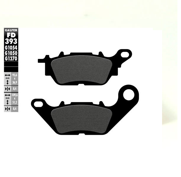 GALFER SET PASTILLAS DEL YBR-125´07-16 T105 CRYPTON'06-08 N-MAX 150´15-18