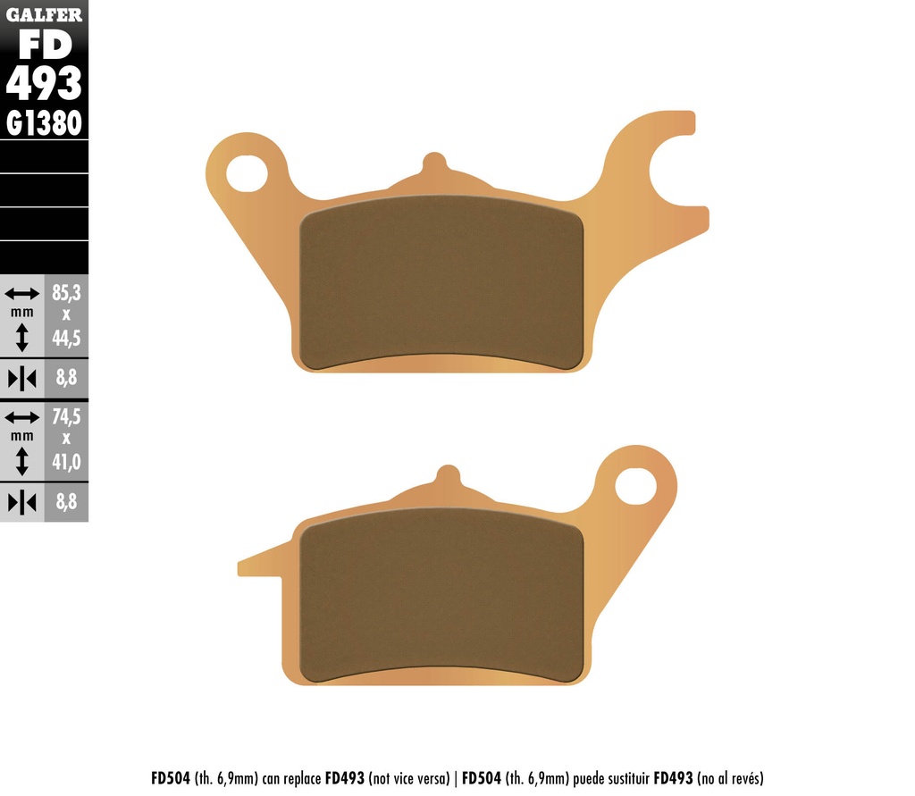 GALFER  SET PASTILLAS HAOJUE LUCKY 110