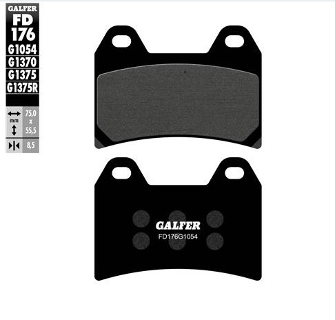 GALFER SET PASTILLAS DEL XT-660X´04-16 XJR-1300´98-99 BENELLI TREK ZONTES 350M GSX-1200´98-99 CF MOTO MT-800´21-24 