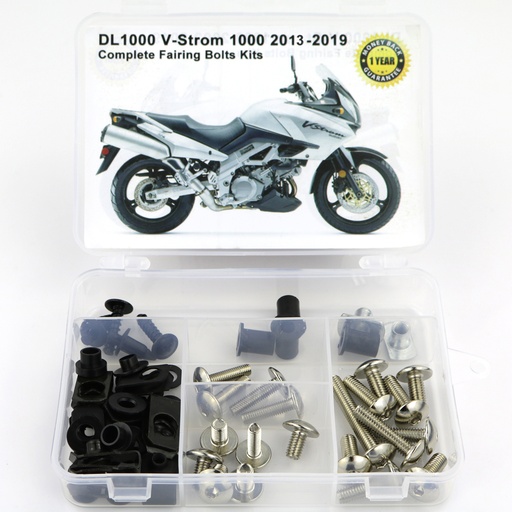 [FBT004128SI] SET TORNILLO DE CARENADO COMPLETO SUZUKI DL 1000 VSTROM 1000 2013-2019