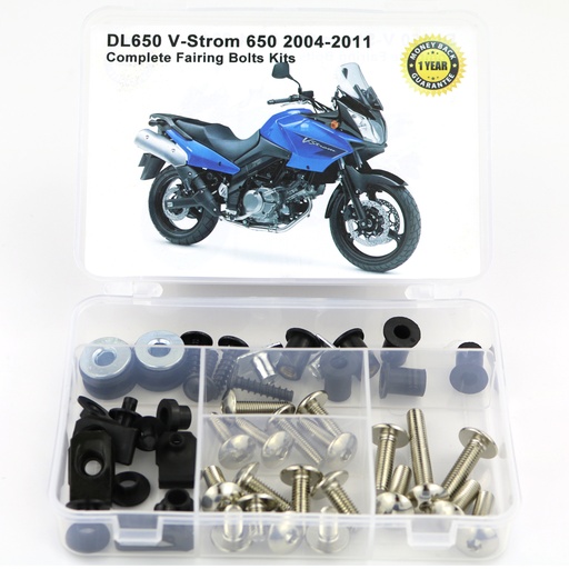 [FBT004107SI] SET TORNILLO DE CARENADO COMPLETO SUZUKI DL 650 VSTROM 650 2004-2011