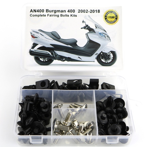 [FBT004144SI] SET TORNILLO DE CARENADO COMPLETO SUZUKI BURGMAN 400 2002-2018