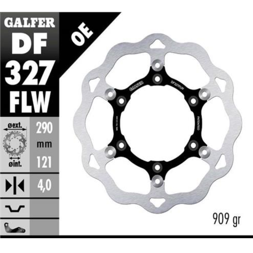 [DF327FLW] GALFER DISCO FLOTANTE DELT  SUZUKI DR-650'96-24   290mm X 4 mm
