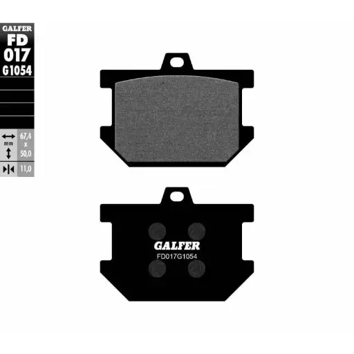 [FD017-G1054] GALFER SET PASTILLAS DEL XS-750'77-80 XS 250/400´78-79 XS-500´78-79 XS-650´77-81