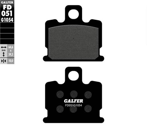 [FD051-G1054] GALFER SET PASTILLAS DEL RD-250´80-83 XJ-550 MAXIM´81-83 XJ-750´81-84 RD-250/350 L/C´81-82 XS-110S´81-83
