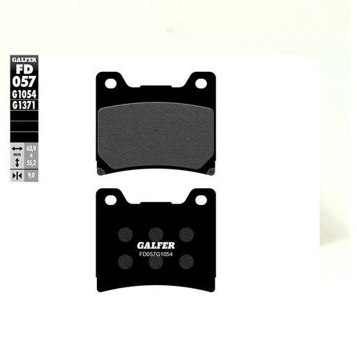 [FD057-G1054] GALFER SET PASTILLAS DEL XVS-1100´89-92  TRA TDM-850´91-01 FZR-600´89-95 V-MAX´1200´91-03 FZR-1000´87-95 GENESIS