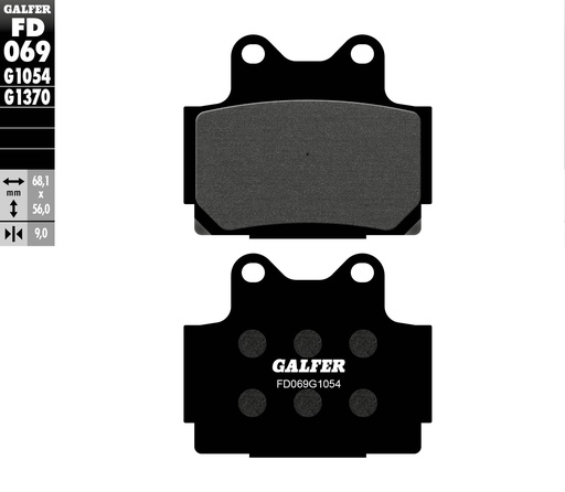 [FD069-G1054] GALFER SET PASTILLAS DEL RZ-250R´90-92 XJ-600´95-03 (4BR) XJR-400´93-98 FZS-600´98-03 RD-350´85-95