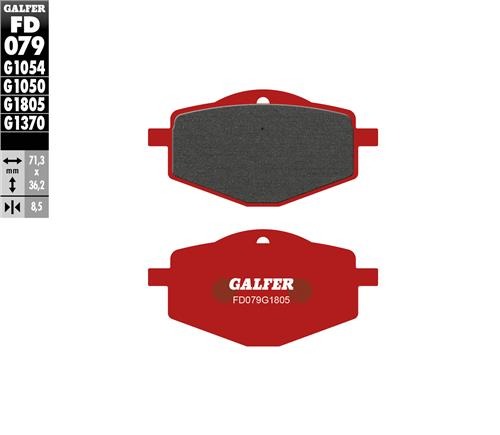 [FD079-G1805] GALFER SET PASTILLAS TRA XT-600´87-94 XTZ-660´91-98 XT-225´86-96 DEL XT-500´86