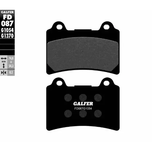 [FD087-G1054] GALFER SET PASTILLAS DEL TDM-850´91-95 FZR-1000´87-88 XVZ-1300´96-01 FJ-1200>88 XV-1600/1700´99-04