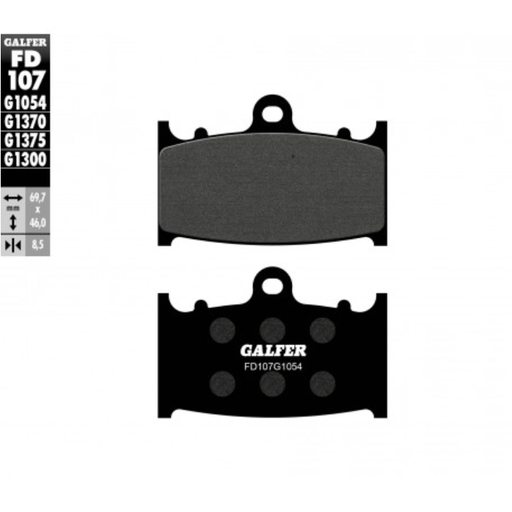 [FD107-G1370] GALFER SET PASTILLAS DEL GSXR-600´97-03 GSX-650'08-15 GSX-R 750'00-03 TL-1000'97 GSX-1250'07-16 ZX-6R'95-97 GPZ-900'96-98