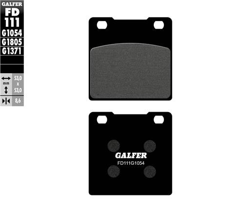 [FD111-G1054] GALFER SET PASTILLAS TRA GSX-250´90-98 GS-500´89-24 GSX-600´88-06 GSX-R600´97-03 SV-650´99-02 GSX-750´87-06 GSX-R750´85-03 TL-1000´97-01 GSX-1100´96 G