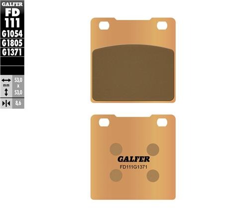 [FD111-G1371] GALFER SET PASTILLAS TRA GSX-250´90-98 GS-500´89-24 GSX-600´88-06 GSX-R600´97-03 SV-650´99-02 GSX-750´87-06 GSX-R750´85-03 TL-1000´97-01 GSX-1100´96 G