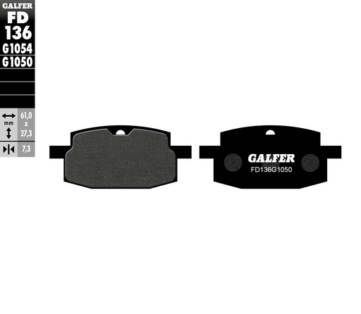 [FD136-G1050] GALFER SET PASTILLAS DEL CY-50´88-96 YA-90´90-95 BWS-100´96-20 