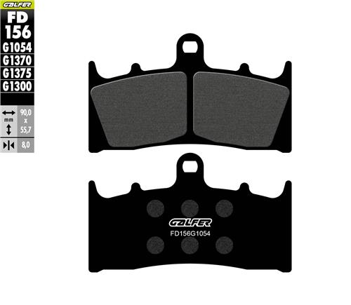 [FD156-G1054] GALFER SET PASTILLAS DEL ZX-9R´96-01 ZX-6R´98-01 GPZ-900´99-02 VN-1500´02-04 GSX-R750/1100´94-99