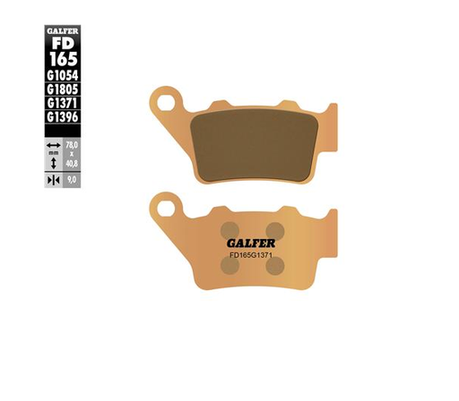 [FD165-G1371] GALFER SET PASTILLAS TRA XT-660´04-16 WR-250´08-10 KTM790/990´07-20 XT-660R XT-660X CF MOTO