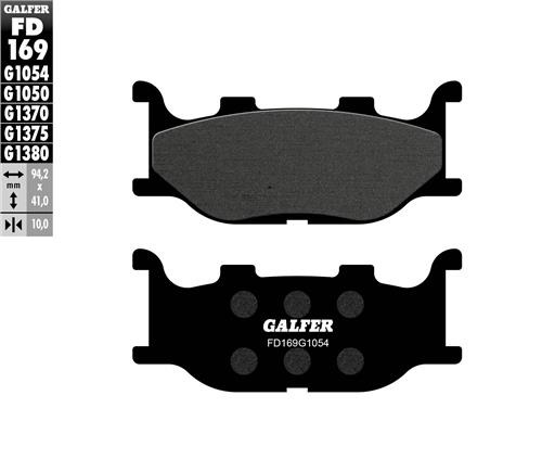 [FD169-G1050] GALFER SET PASTILLAS DEL YP-400´07-13 XV-250´95-04 YP-250´96-03 XV-1100´99 FZ-6´04-07 XJ-600´98-03  XVS-1100´99-07