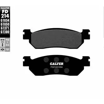 [FD214-G1050] GALFER SET PASTILLAS DEL DT-175´00 YP-250´98-16 XP-400´13-18 T-105´99-02 AT-115 NEXT´05-08