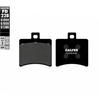 [FD228-G1050] GALFER SET PASTILLAS TRA TX-200´13-14 TRAS RKV-200´14 EMPIRE TX-200 APRILIA