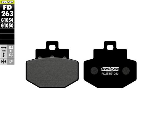 [FD263-G1050] GALFER SET PASTILLAS TRA SUPER HEXAGON-125/250´01-03 GILERA RUNNER 180´01-04