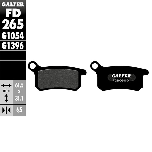 [FD265-G1054] GALFER SET PASTILLAS DEL KTM SX-85´03-11 KTM SX-65´02-20