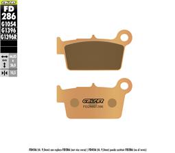 [FD286-G1396] GALFER SET PASTILLAS TRA WR/YZ-250´03-21 WR/YZ-450´06-21  RM-Z 250´04-21 RM-Z 450´05-21 SHERCO SM-450´04-12