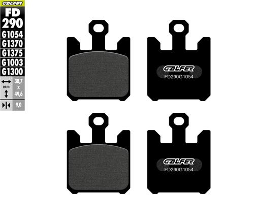 [FD290-G1054] GALFER SET PASTILLAS DEL ZX-6RR´03-06 ZX6R´03-06 ZX10R´04-07 ZX-1200´04-06 VN-1600´05-08 VZ-1800´06 GSX-1000´03