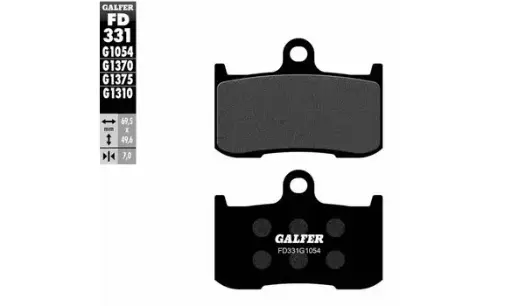 [FD331-G1054] GALFER SET PASTILLAS DEL GSX-S750´17-21 GSX-1300´08-12 Z-900´17-19 ZX9R´02-04 TIGER 1050´05-18 XP*500´08-16