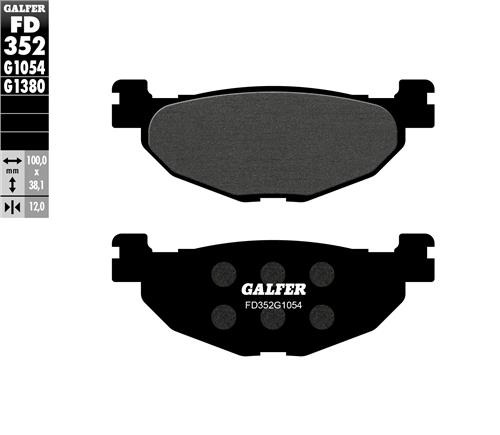 [FD352-G1054] GALFER SET PASTILLAS TRA YP-400´07-13 XP-500´04-11