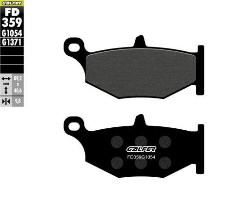 [FD359-G1054] GALFER SET PASTILLAS TRA DL-1000´14-20 DL-1000 XT´18-21 DL-1050´18-21 GSX-R 600/750´06-10 GSX-1300´08-12