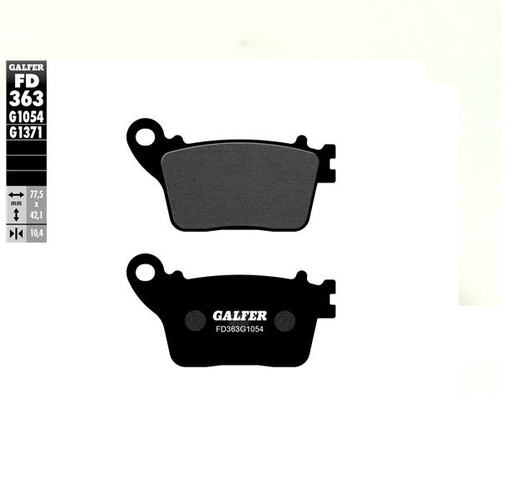 [FD363-G1054] GALFER SET PASTILLAS TRA YZF-R1´15-20 GSX-R600/750´11-20 GSX-R1000´09-20 TRAS CBR-1000RR´09-20 ZX-10R´11-20