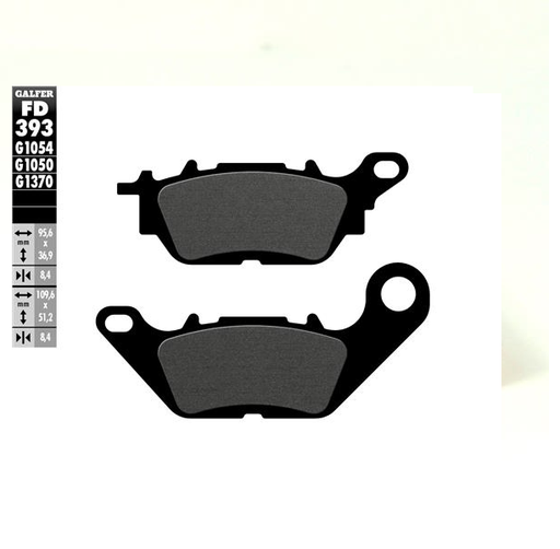 [FD393-G1050] GALFER SET PASTILLAS DEL YBR-125´07-16 T105 CRYPTON'06-08 N-MAX 150´15-18