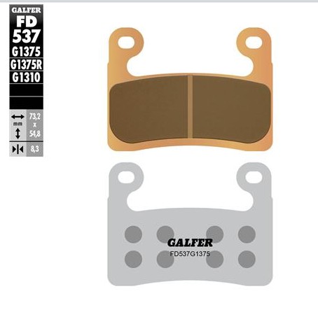 [FD537-G1375] GALFER SET PASTILLAS BMW R1250GS´19 BMW S1000 R NAKED	1000'21 S1000 RR ABS S 1000 XR	1000'23 S1000 XR (BREMBO CALIPERS)'20 S 1000 XR 