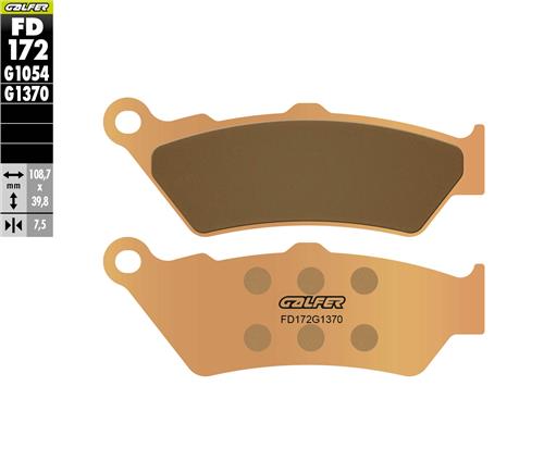 [FD172-G1370] GALFER SET PASTILLAS DEL XT-660R´04-16 F-650GS´99-07 F-800´08-18 R1200GS´13-18 R1250GS19-21 MULTISTRADA 1200´15-18 X DIAVEL´16-21 KTM 690´04-20 KTM-90 