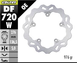 [DF720W] GALFER DISCO FRENO TRASERO BMW R1200GS´13 R1250GS ADV´19 276X5MM