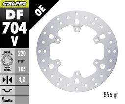 [DF704V] GALFER DISCO FRENO DELANTERO PIAGGIO VESPA GTS300 220 mm X 4 mm 