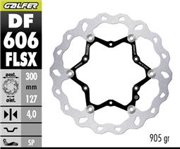 [DF606FLSX] GALFER DISCO FLOATING OVERSIZE (C. STEEL) 300X4MM KTM, HUSQVARNA, GAS GAS & SHERCO DAKAR DELANTERO