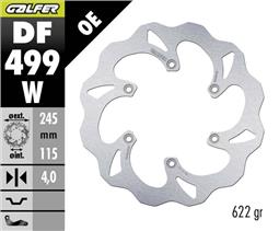 [DF499W] GALFER DISCO FIJO TRASERO 245X4MM YAMAHA YZ WR (02) 