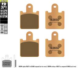 [FD371G1370] GALFER SET PASTILLAS DELANTERA KAWASAKI ZX6 07- / ZX14 10-